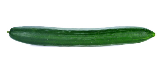 Cucumber isolated over white background.