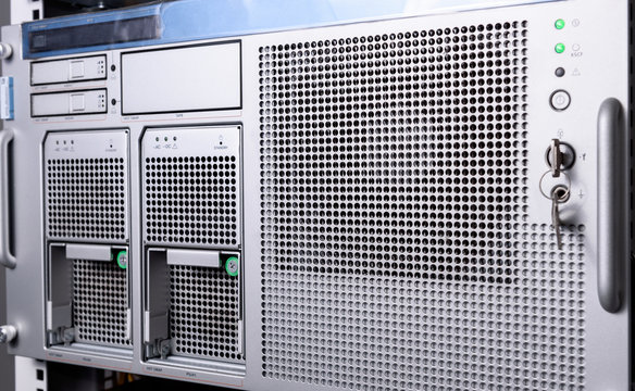 computer server in rack