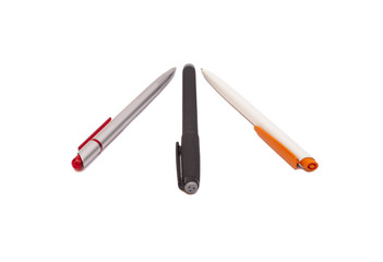 pens isolated on white background