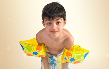 Fototapeta premium Happy child in swimsuit