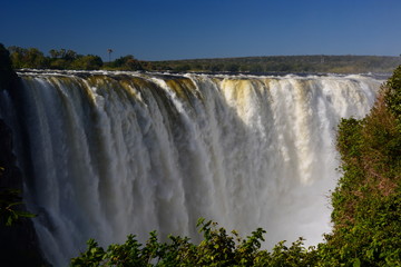 Fototapeta premium Zambesi river and Victoria Falls. Zimbabwe