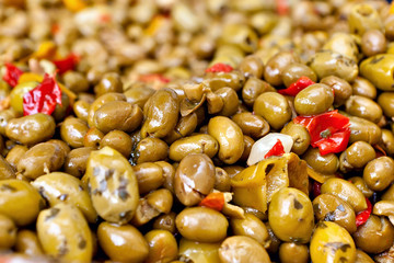 Marinated olives