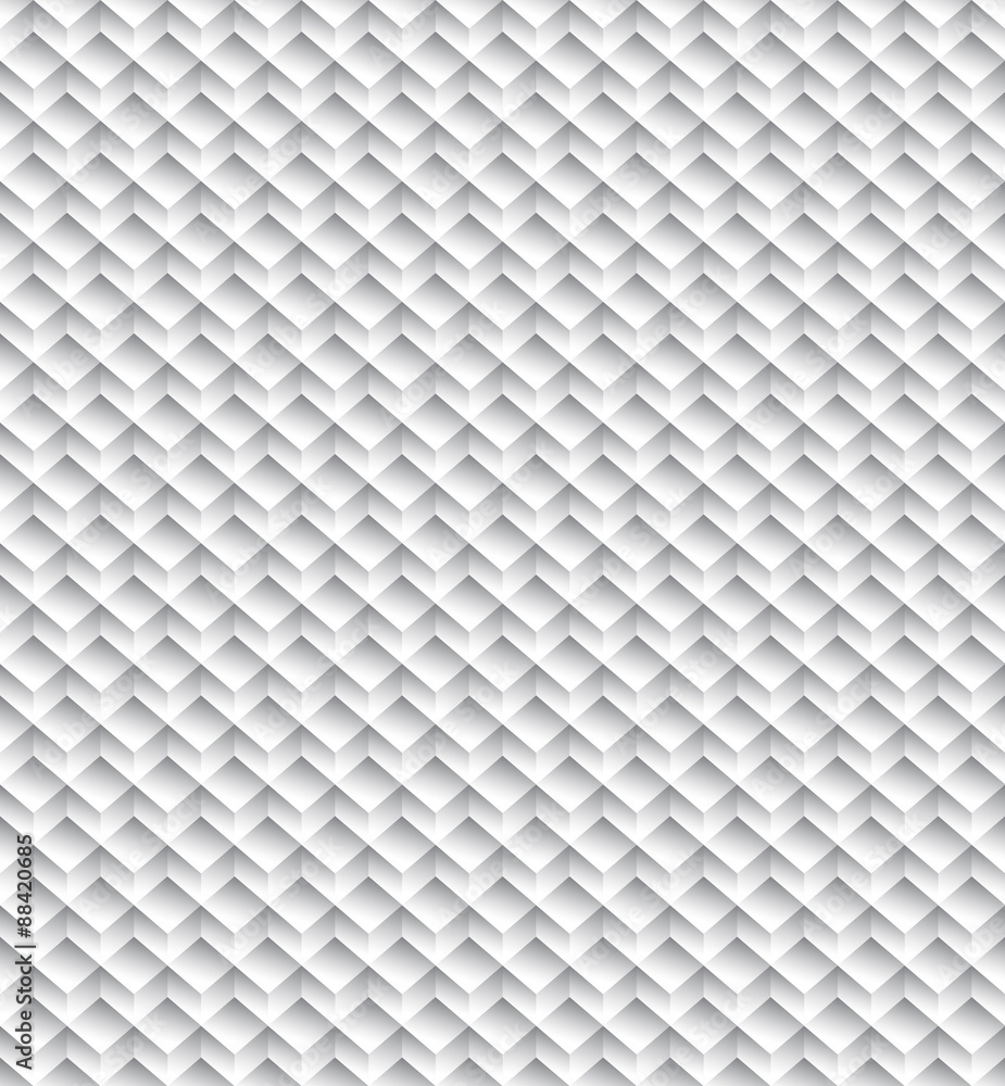 Poster grayscale, monochrome seamless pattern, background with 3d cubes