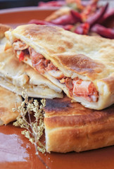 Traditional italian tiella