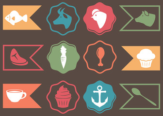 Vector Collection of Culinary, Cooking and Food Related Icons