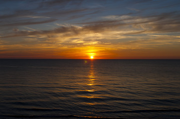 Sunset on baltic