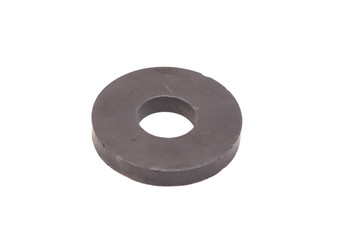 round magnet isolated on white