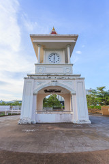 Fototapeta na wymiar clock tower at the park in Phuket town, Thailand