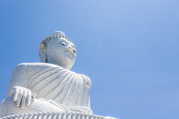 Big Buddha monument on the island of Phuket in Thailand