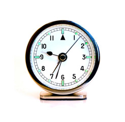 Alarm clock on white background