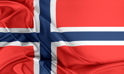 Fototapeta premium Norway Flag. 