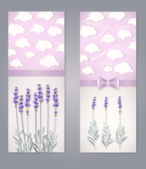 Card with lavender