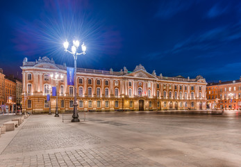 Fototapeta na wymiar Place du Capitole in Toulouse, France.