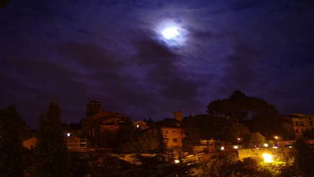 the July 31, 2015 blue Moon over Viterbo, Italy. The Blue Moon is only when there are 2 full moons in one Month.