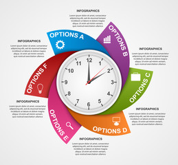 Abstract infographic design template.