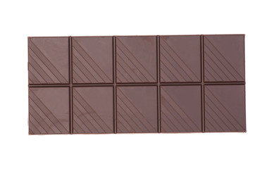 chocolate bar on a white background