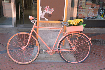 bicicleta vintage en las calles de burgos