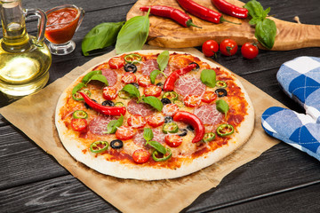 Delicious home made pizza