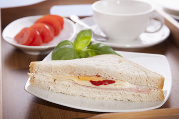 Ham and cheese sandwich 