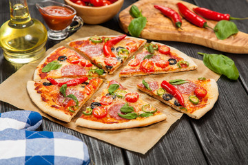 Delicious home made pizza