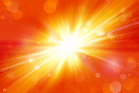 Explosive Sun Energy Rays Background