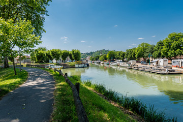 Canal de Garonne in Moissac, France