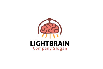 Fototapeta premium Light Brain Logo template