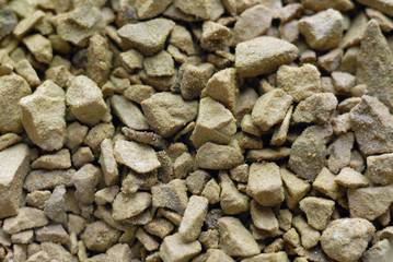 Detailed particle of instant cofee close-up technique