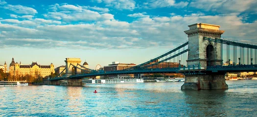 Foto op Plexiglas Chain Bridge, Budapest © Horváth Botond