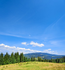 Landscape in mountains.