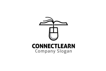 Connect learn Logo template