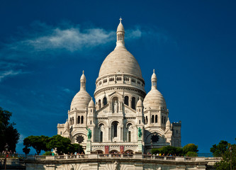Sacre Coeur Cathedral on Montmartre, Paris, France