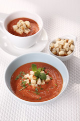  soup, cream of tomato 
