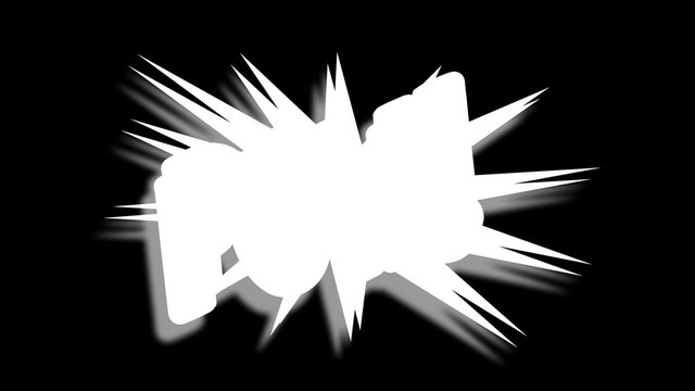 POW Comic expresion with matte