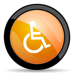 wheelchair orange icon