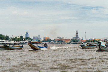 Fast Speed boat on Chao Phraya River
