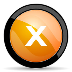 cancel orange icon