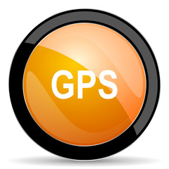 gps orange icon