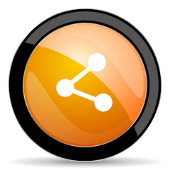 share orange icon