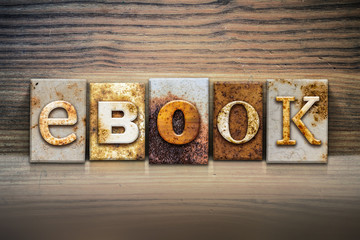 Fototapeta premium eBook Concept Letterpress Theme