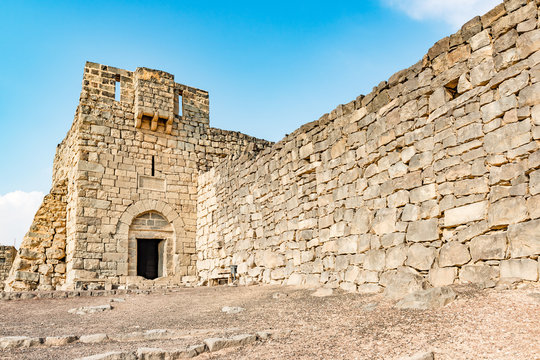 Qasr Azraq in present-day eastern Jordan, about 100 km east of Amman.