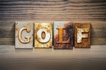 Golf Concept Letterpress Theme