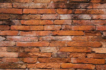 red brick wall texture vintage background