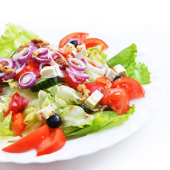 salad with fresh vegetables