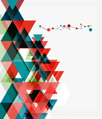 Clean colorful unusual geometric pattern design