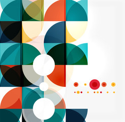 Semicircle triangle pattern