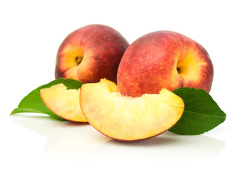 Red ripe peach
