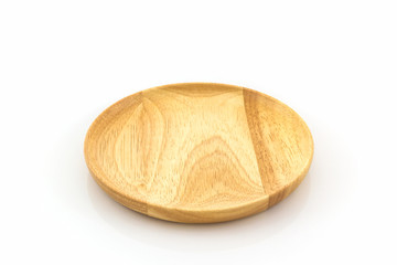 Empty wooden plate.