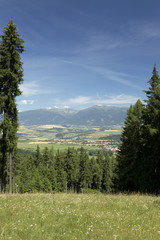 Fototapeta premium View on the summer Slovakia Mountains High Tatras