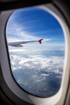 view from the airplane window
